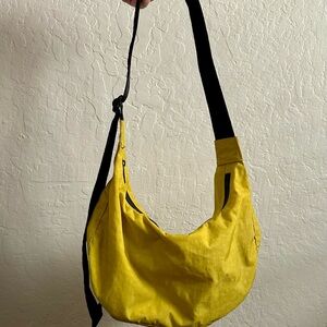 Baggu Medium Crescent Bag in Sour Yellow